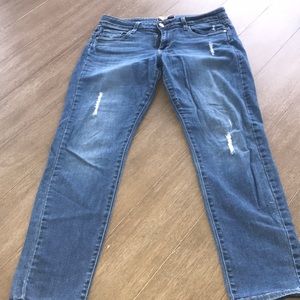 Paige Peg Skinny Jean in Medium Light Wash